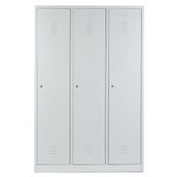 Spind mit 3 Abteilen 180x120x50 GRAU