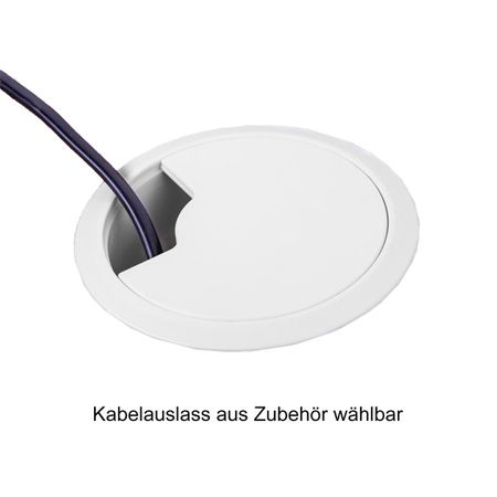 Empfangstheke GEO 2 - L-Typ - wahlweise mit Schriftzug | Weiß