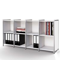 Chromeline Sideboard 2 / 4 schmal | 78 x 158 x 38 cm | Anthrazit oder Weiß