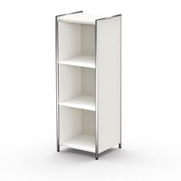 Chromeline offenes Sideboard 3 schmal | 115 x 41 x 38 cm | Anthrazit oder Weiß