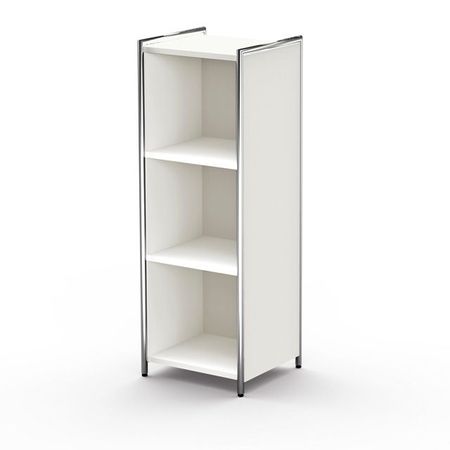 Chromeline offenes Sideboard mit 3 Ordnerhöhen - schmal  | 115 x 41 x 38 cm (HxBxT) | verschiedene Farben