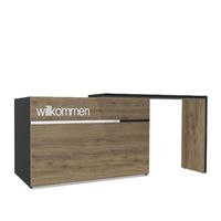 Empfangstheke GEO 1 - L-Typ - wahlweise mit Schriftzug | diverse Farben