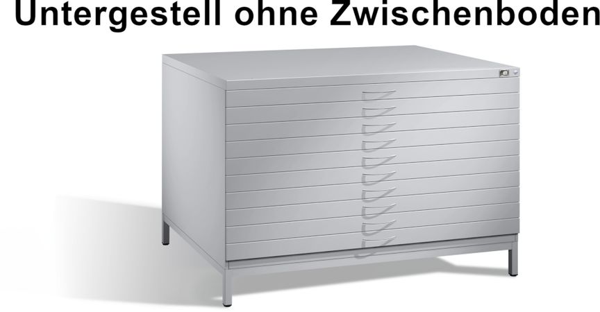 Untergestell ohne Zwischenboden Planschrank