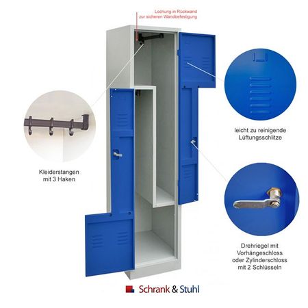 Umkleidespind Spint Zahlenkombinationsschloss