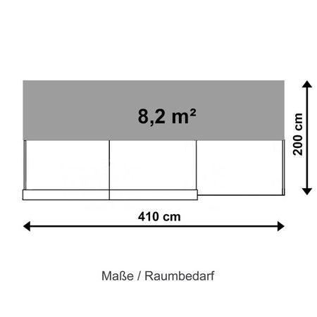 Empfangstheke Raummass