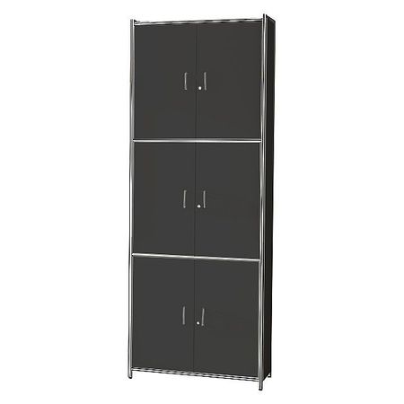 Chromeline Higboard | Aktenschrank mit 6 Ordnerhöhen und 3 Flügeltürenpaaren anthrazit