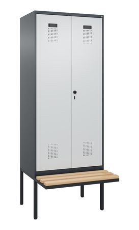 C+P Schwarz-Weiß-Spind Evolo PLUS