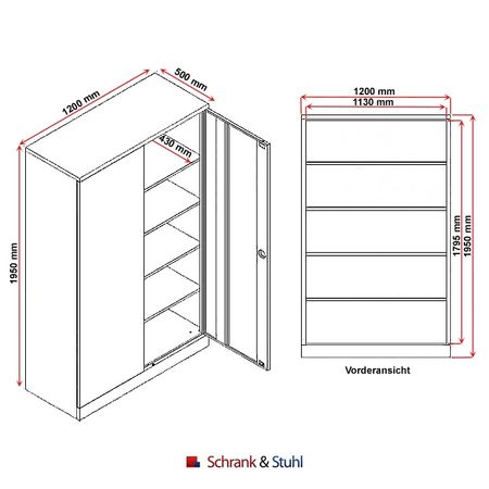 Werkstattschrank Großraumschrank Lagerschrank Materialschrank