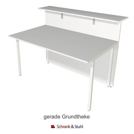 Grundtheke Rezeption ESG Sicherheitsglas Empfangstheke Counter