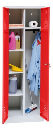 Spind mit 5 Fächern und Kleiderhaken | 180x80x50 | verschiedene Farben