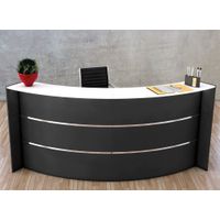 Bogentheke Surround anthrazit | 112 x 257 x 122,5 cm (HxBxT)