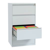 Hängeregisterschrank | Hängemappenschrank 4 Schübe | doppelbahnig GRAU