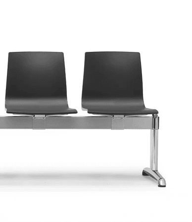 Traversenbank | Wartebank | 4 Sitze + Ablage 