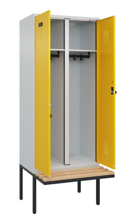 C+P Schwarz-Weiß-Spind Evolo PLUS