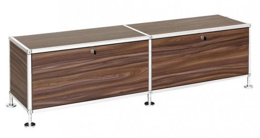 Büroregal | Aktenregal | Lowboard mit 2 Klapptüren 
