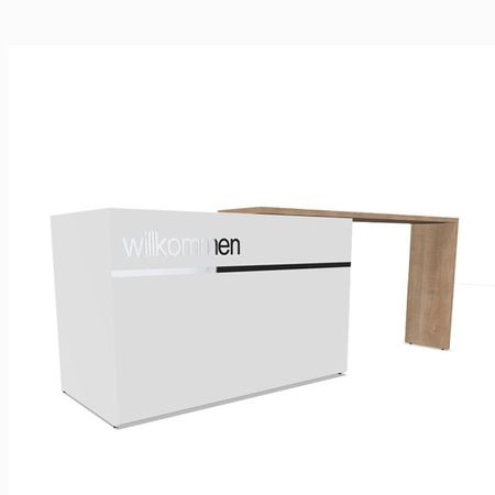 Empfangstheke Geo 1 Weiss