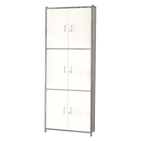 Chromeline Higboard | Aktenschrank mit 6 Ordnerhöhen und 3 Flügeltürenpaaren