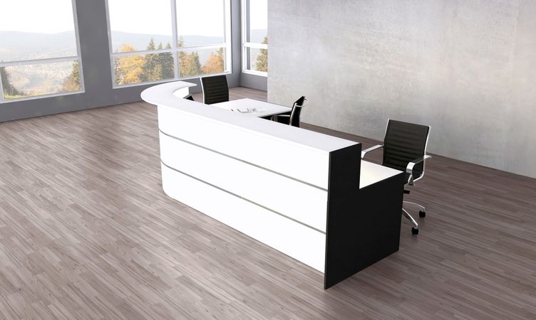 Information Anmeldung Thresen Tresen Empfangstheken