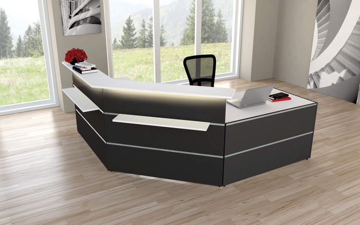 Empfangstheke Anmeldung  Empfangstresen Informationsstand Rezeption Auskunft 