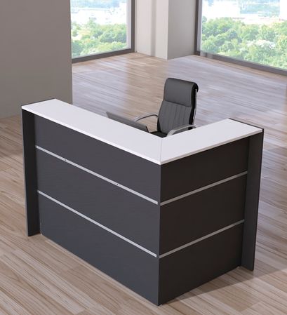 Ecktheke in L-Form anthrazit | 112 x 150 x 95 cm (HxBxT)