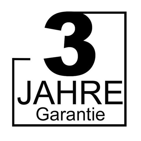3 Jahre Garantie vom Hersteller