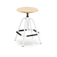 Hocker | Arbeitshocker mit Muldensitz Buche massiv
