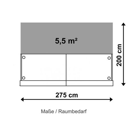 Masse Raumbedarfe Tresen aus Glas