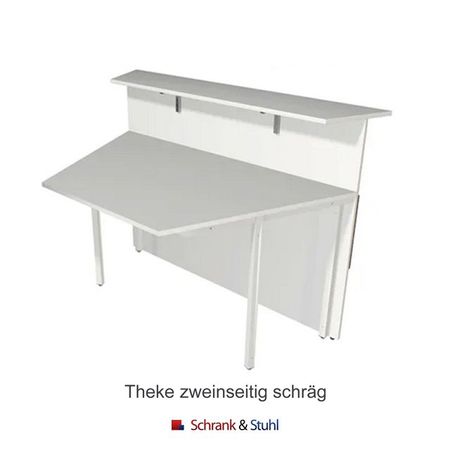 Empfangstheke Anmeldung ESG Sicherheitsglas Empfangstresen Informationsstand Rezeption Auskunft 