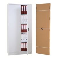 Aktenschrank | Stahlschrank | zerlegt im Karton 195x92x42 GRAU