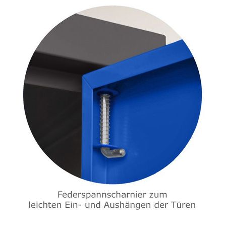 Scharnier aushängbare Tür Schwerlastschrank Schwerlastschrankregal Werkstattschrank