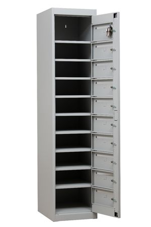 Postschrank | Postverteilerschrank 10 Fächer GRAU