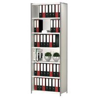 Chromeline offenes Highboard 6 | 220 x 80 x 38 cm | Anthrazit oder Weiß